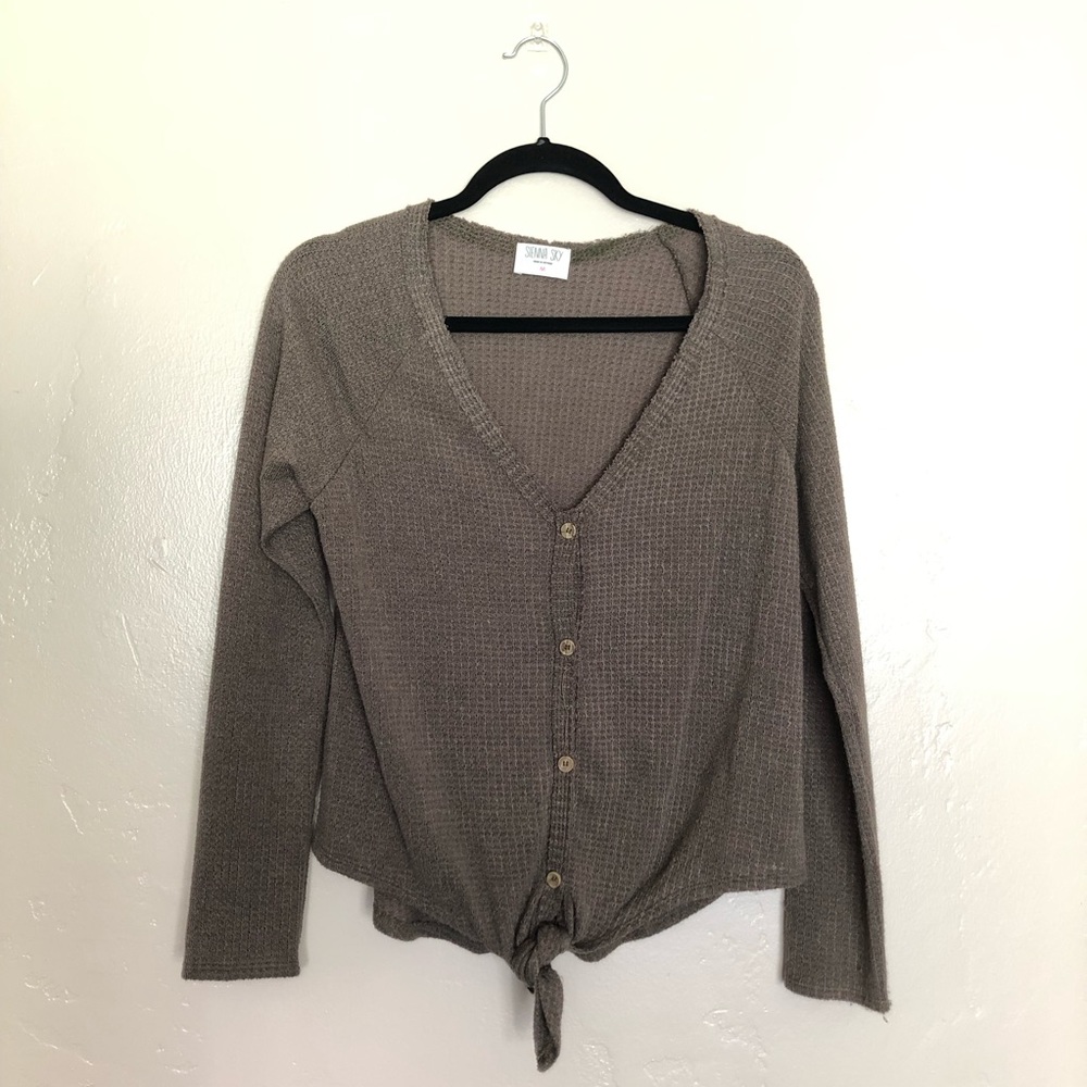 Olive Green Lightweight Sweater